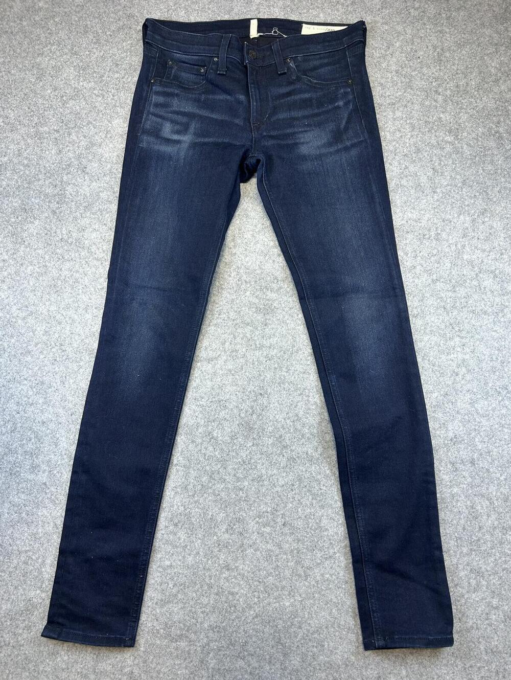 Rag & Bone Jeans 27 W 29 L Deep Dark Wash Denim Formal Casual Mid Rise